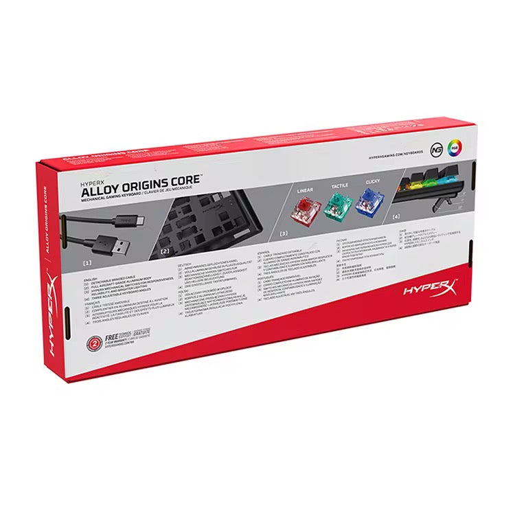 Gaming keyboard HYPERX GAMING ALLOY ORIGINS ENG